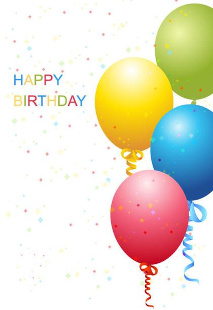 Vector Birthday Template Free