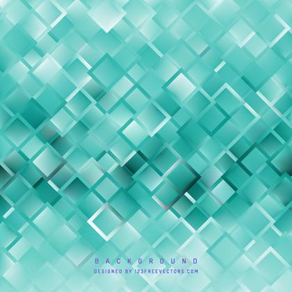 Turquoise Geometric Square Background