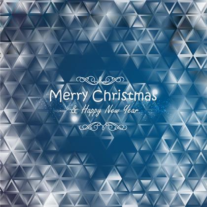Merry Christmas Blue Background Image
