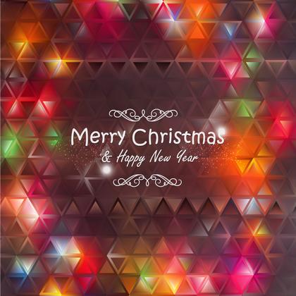 Merry Christmas Dark Color Background Template