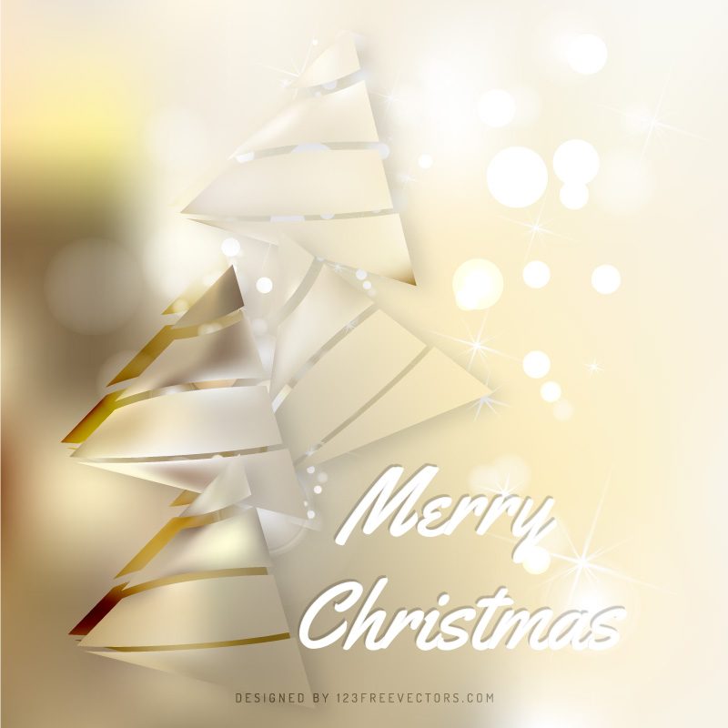 Beige Christmas Tree Background Image
