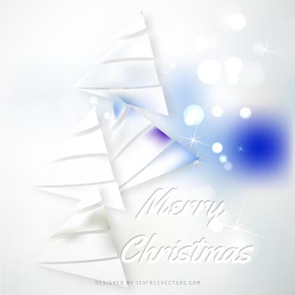 Light Blue Christmas Tree Background Image