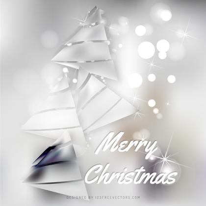 Light Gray Christmas Tree Background
