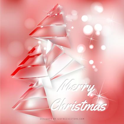 Light Red Christmas Tree Background Image