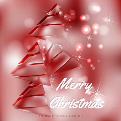 Light Red Christmas Tree Background Graphics