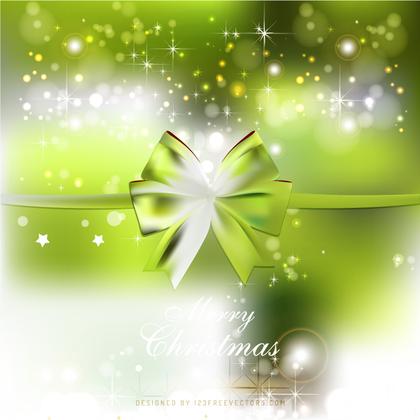 White Green Christmas Bow Background Graphics