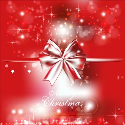 Red Christmas Bow Background