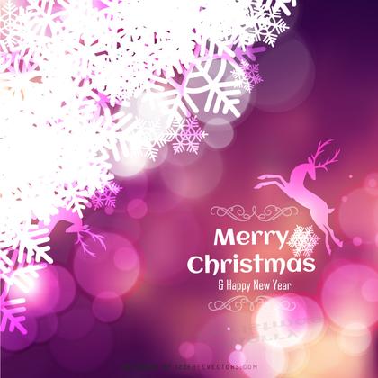 Merry Christmas and Happy New Year Pink Background