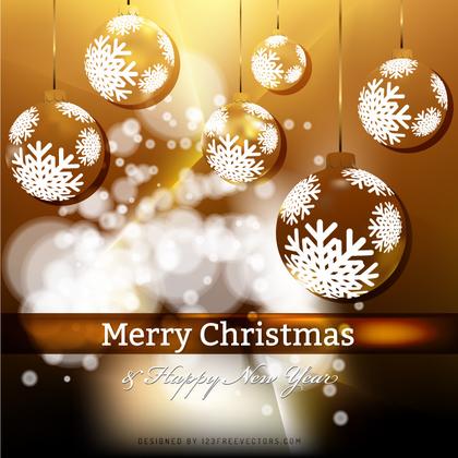 Black Orange Christmas Ornament Background