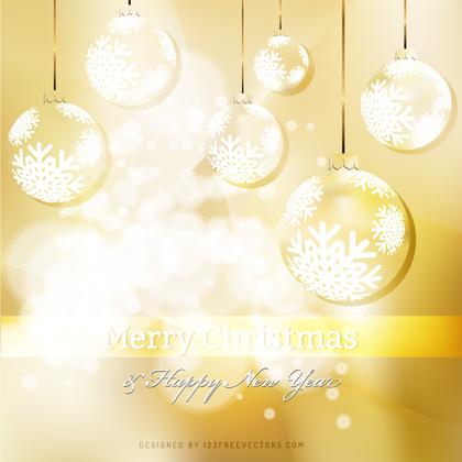 Orange Christmas Balls Background Design
