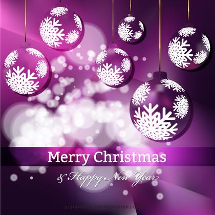 Dark Purple Christmas Balls Background Graphics