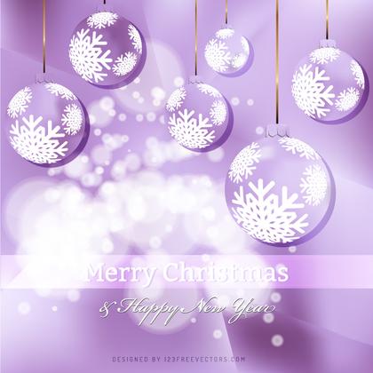 Light Purple Christmas Ornament Background