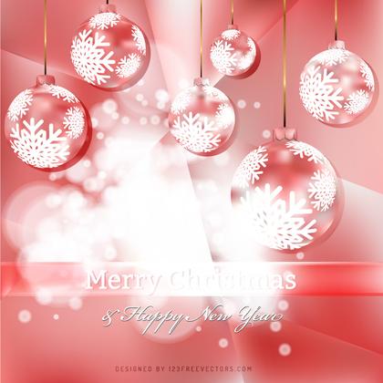 Light Red Christmas Ornament Background Graphics