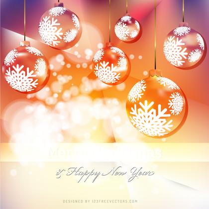 Christmas Balls Background Image