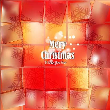 Yellow Pink Christmas Background with Snowflake