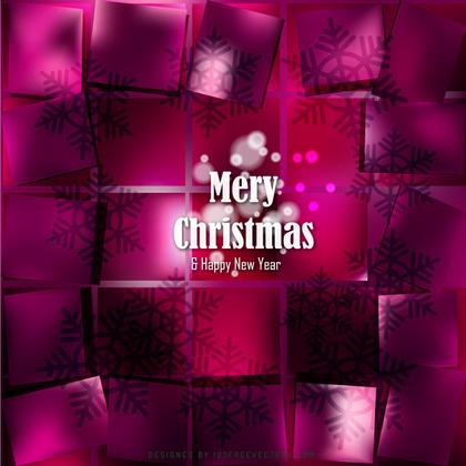 Merry Christmas and Happy New Year Tyrian Purple Background