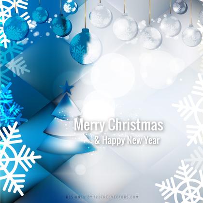 Blue Gray Christmas Ornament Background Graphics