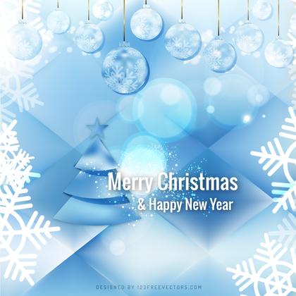 Light Blue Christmas Balls Background Image