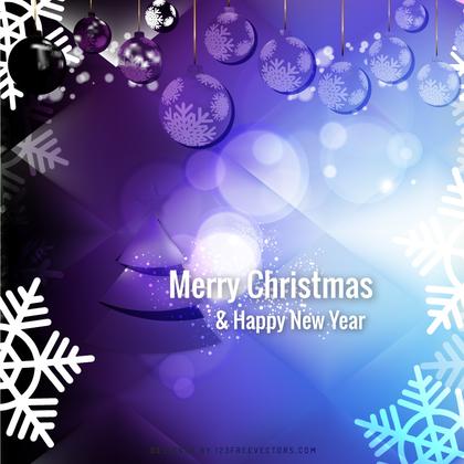 Purple Black Christmas Ornament Background Image