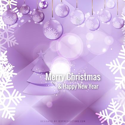 Light Purple Christmas Ornament Background Graphics