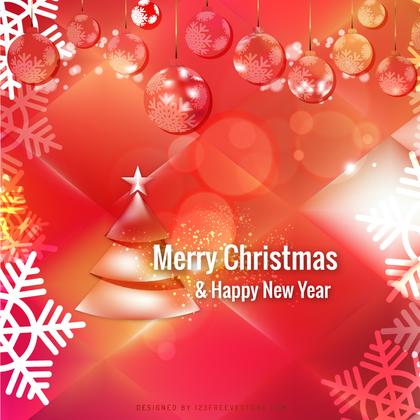 Red Christmas Balls Background Image