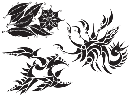Flowers Vector Silhouette Resource