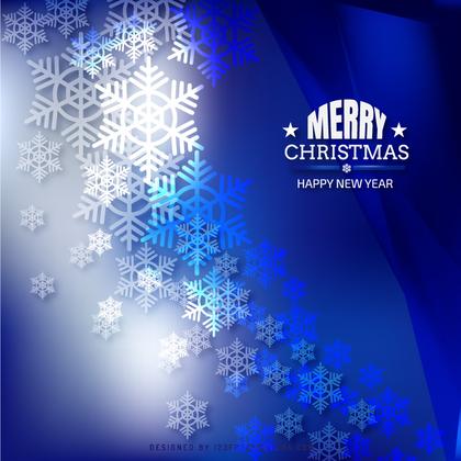 Navy Blue Christmas Snowflakes Background Image