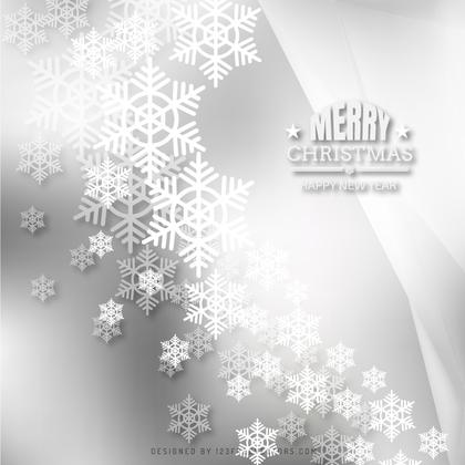 Light Gray Christmas Snowflakes Background Design