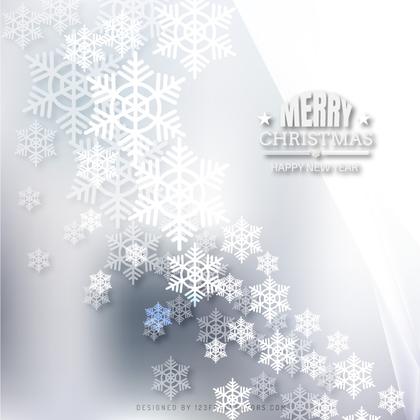 Light Gray Christmas Snowflakes Background Image