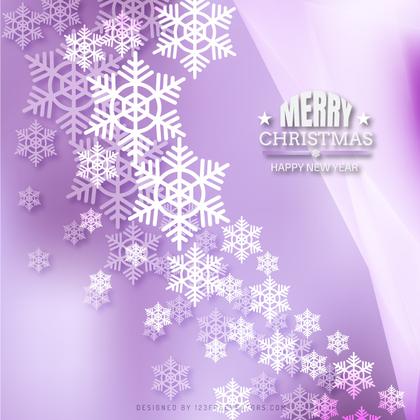 Light Purple Christmas Snowflakes Background Template