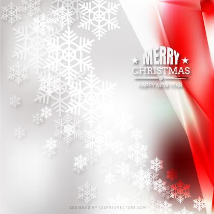 Red White Christmas Snowflakes Background Design