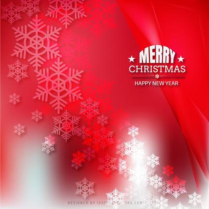 Red Christmas Snowflakes Background Graphics