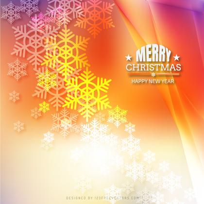 Merry Christmas Snowflake Background Template