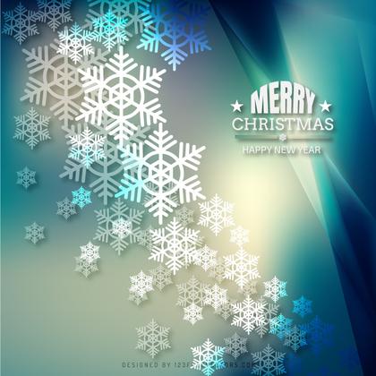 Christmas Snowflake Background Template