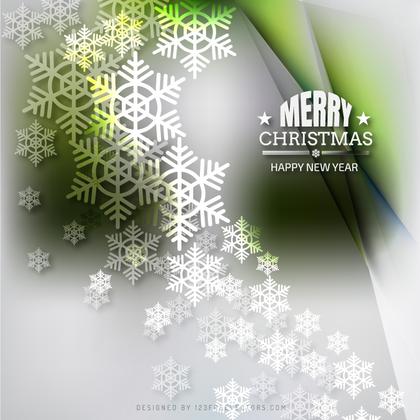 Merry Christmas Snowflake Background Image
