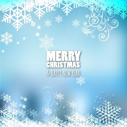 Light Blue Christmas Background Design