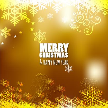Orange Christmas Background