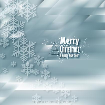 Merry Christmas Snowflakes Light Color Background Template