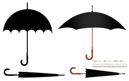 Free Umbrella Vector Set