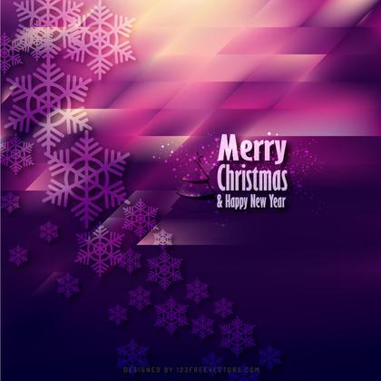Dark Purple Christmas Snowflakes Background Template