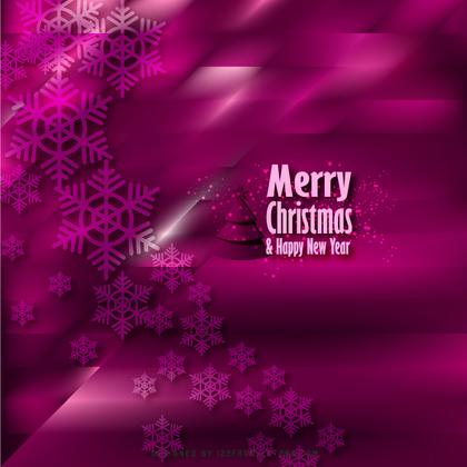 Tyrian Purple Christmas Snowflakes Background Design