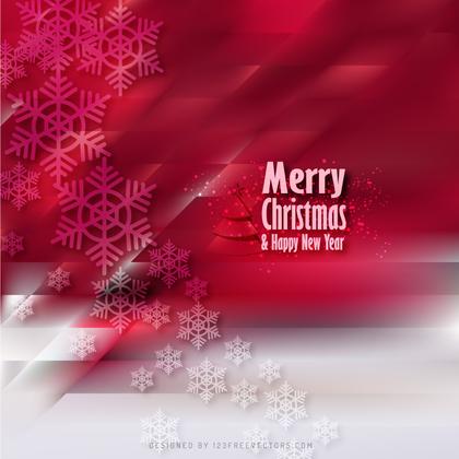 Red Christmas Snowflakes Background Template