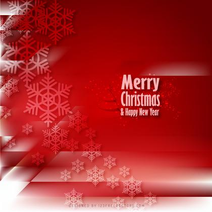 Red Christmas Snowflakes Background Design