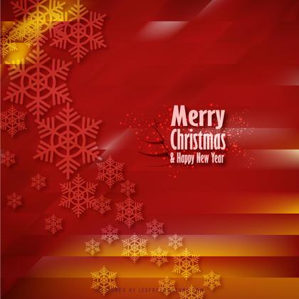 Merry Christmas Snowflakes Red Background Image