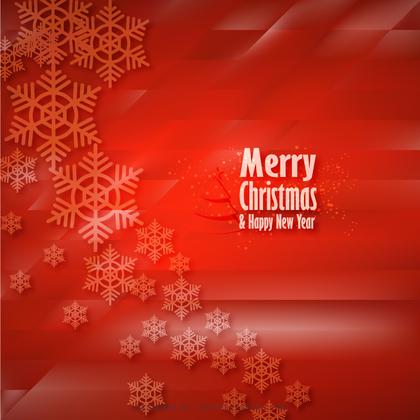 Red Christmas Snowflakes Background