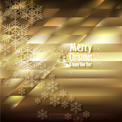 Dark Yellow Christmas Snowflakes Background Design