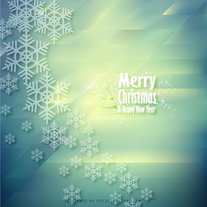 Merry Christmas Snowflake Background Design