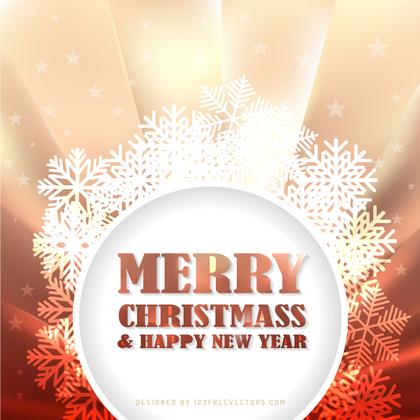 Merry Christmas and Happy New Year Banner Background