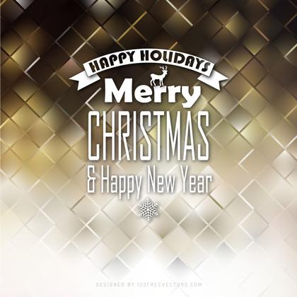Merry Christmas and Happy New Year Dark Color Background Image