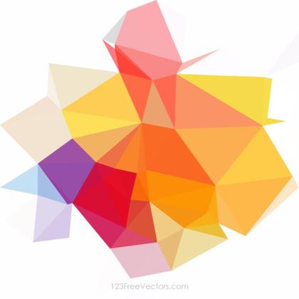 Vibrant Collection of Multicolored Polygonal Vector Designs